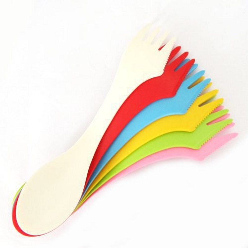 Camping Cooking And Cutlery Set - 6 adet 3'ü 1 arada kamp