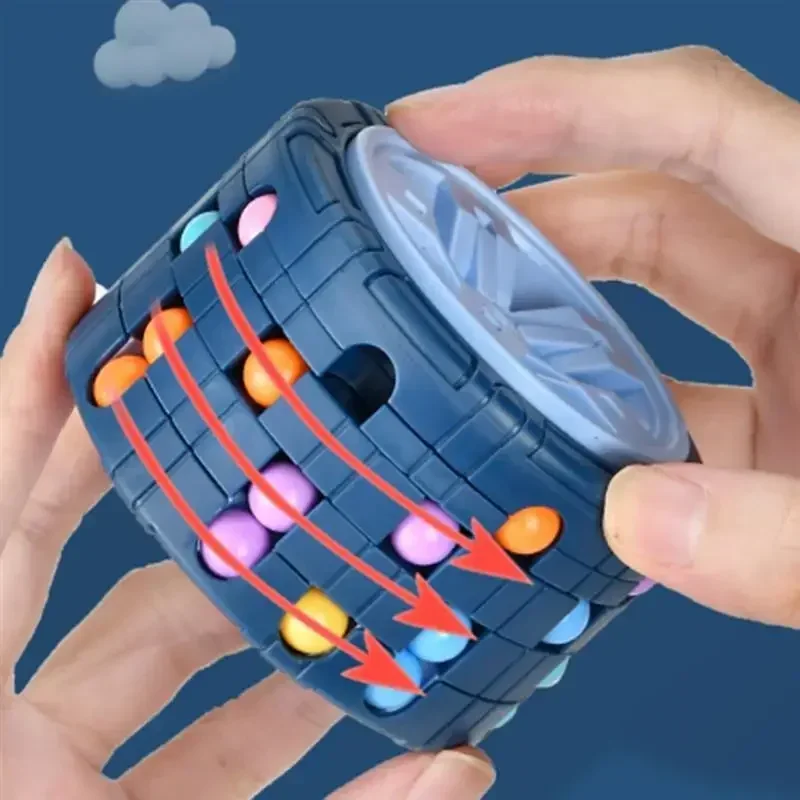 Fire Starter Cube - 3D silindir küp oyuncak büyülü fasulye