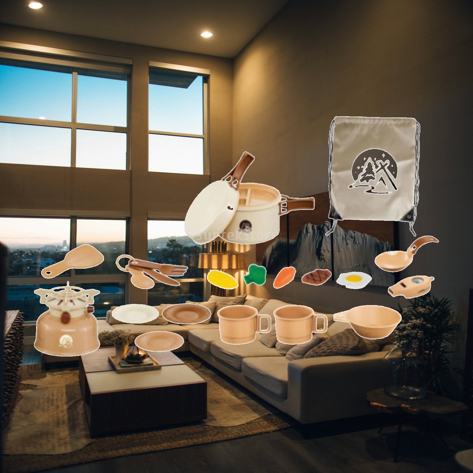 Camping Cooking Kids - 22 Parça Çocuklar Kamp Pişirme Seti