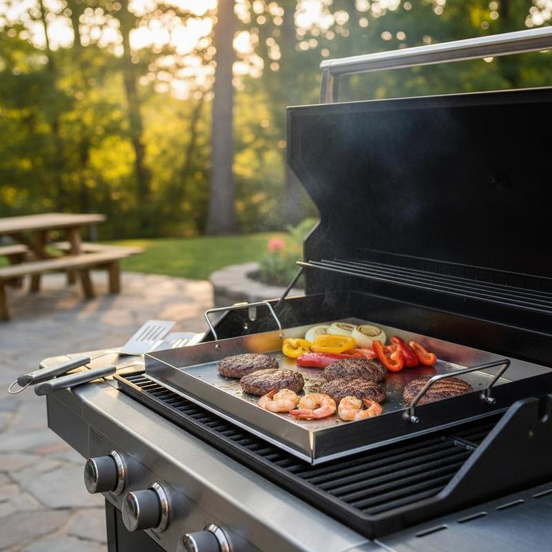 Camping Cooking Top - Evrensel Düz Üstlü Izgara 18x16 İnç