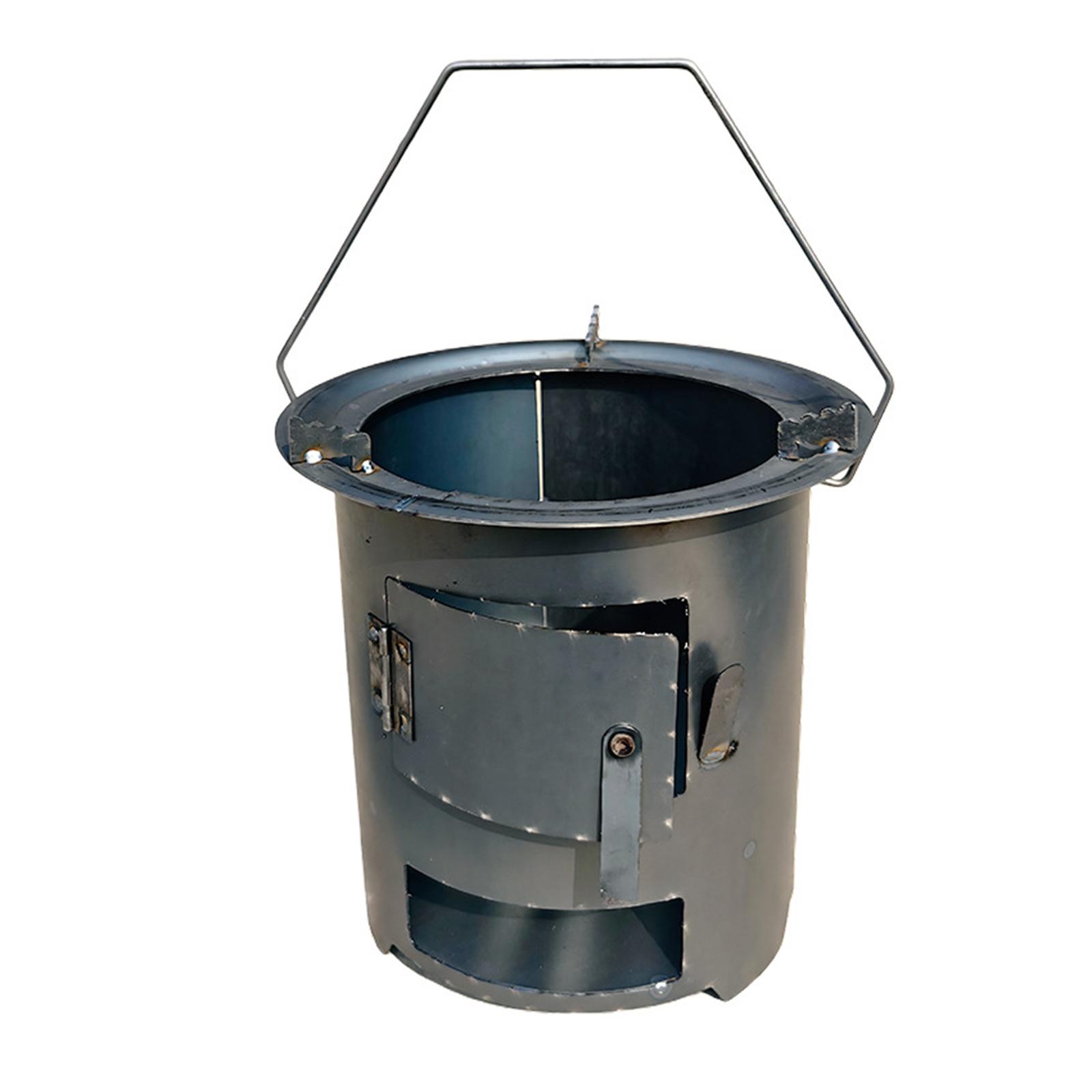 Camping Cooking Fire Stove - Kamp Odun Sobası Katlanabilir Demir Barbekü