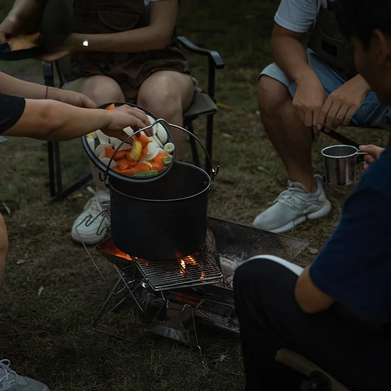Camp Grill Portable Folding - CAMPINGMOON Paslanmaz Çelik Katlanabilir Taşınabilir Barbekü