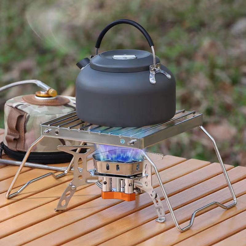 Camp Grill Portable Folding - Açık Paslanmaz Çelik Soba Tutucu Kamp