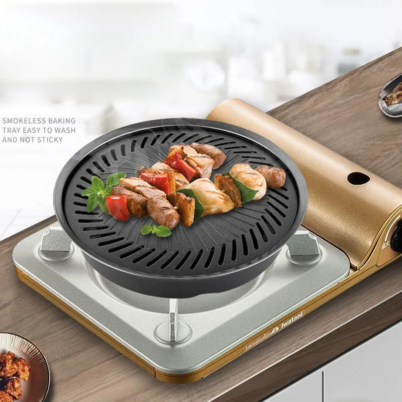 Camping Cooking Top - Kore yapışmaz barbekü tepsisi açık kaset