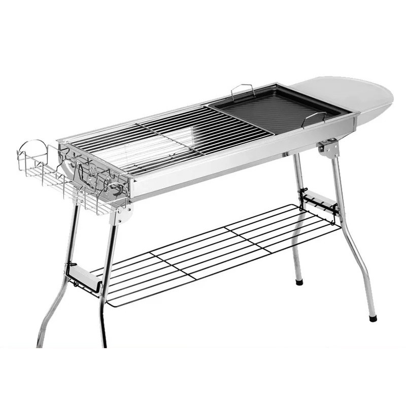 Camp Grill Portable Folding - Büyük Katlanır Mangal Izgarası Açık Hava