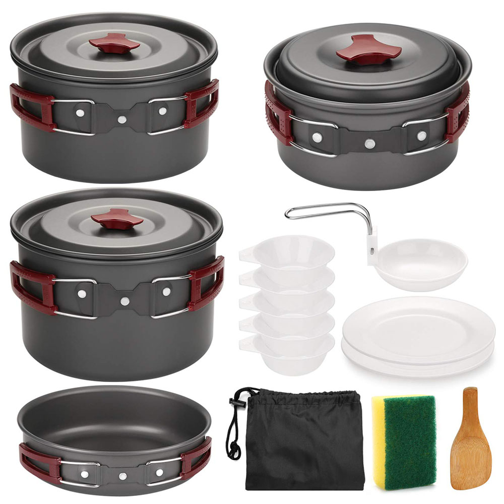 Camping Cooking Roll - Açık Kamp Tencere Seti Yapışmaz Kamp