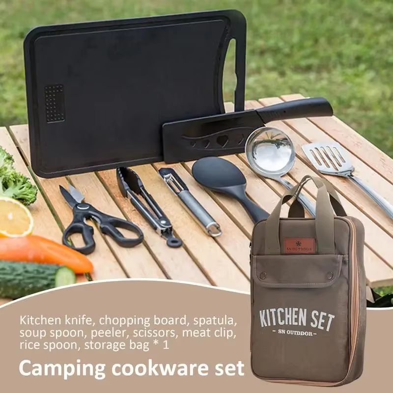 8 adet Kamp Mutfak Tencere Set - Camping Cooking Roll incelemesi ve fiyatı