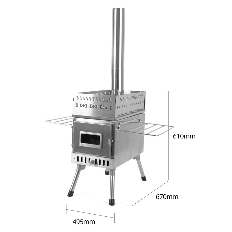 Paslanmaz Çelik Katlanabilir O - Camping Cooking Fire Stove incelemesi ve fiyatı