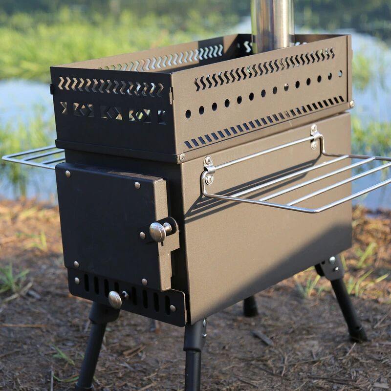 Paslanmaz Çelik Katlanabilir O - Camping Cooking Fire Stove incelemesi ve fiyatı