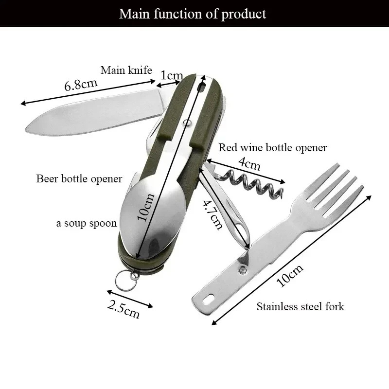 Paslanmaz Çelik 7'si 1 Arada K - Camping Cooking And Cutlery Set incelemesi ve fiyatı
