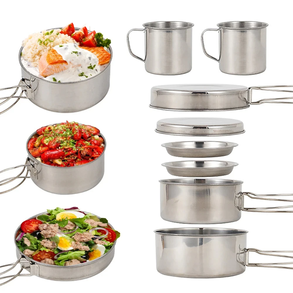 8 adet/takım kamp tencere seti - Camping Cooking Roll incelemesi ve fiyatı