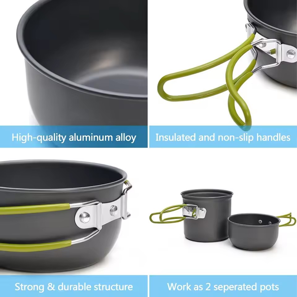 Ultralight Kamp Tencere Seti K - Camping Cooking Mess Kit incelemesi ve fiyatı