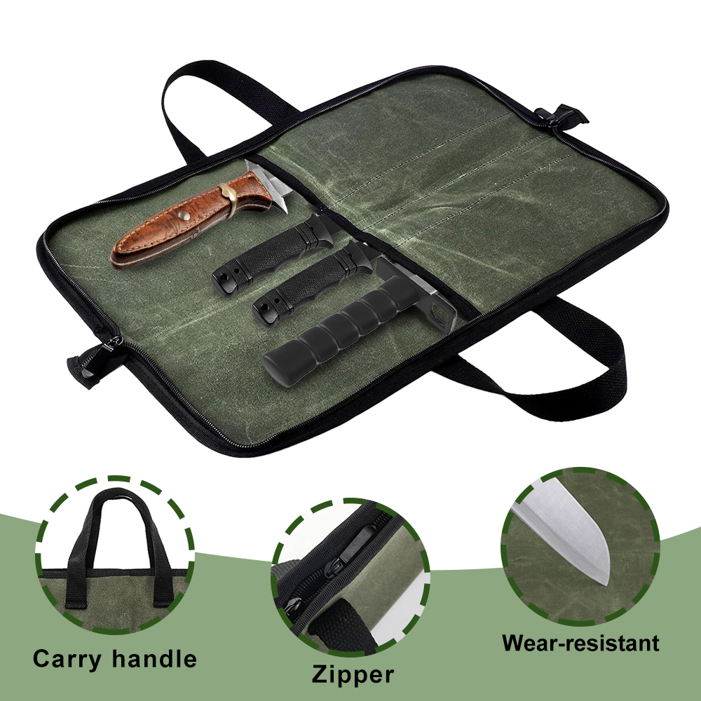 Cilalı Kanvas Bıçak Çantası Ço - Camping Cooking Roll incelemesi ve fiyatı