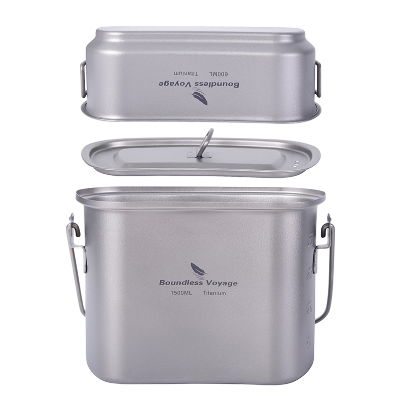 1.5L açık askeri kantin kamp y - Camping Cooking Mess Kit incelemesi ve fiyatı