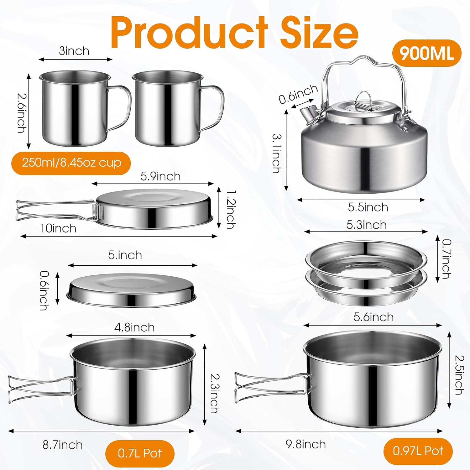2026 Yeni Yükseltilmiş Funnymo - Camping Cooking Mess Kit incelemesi ve fiyatı