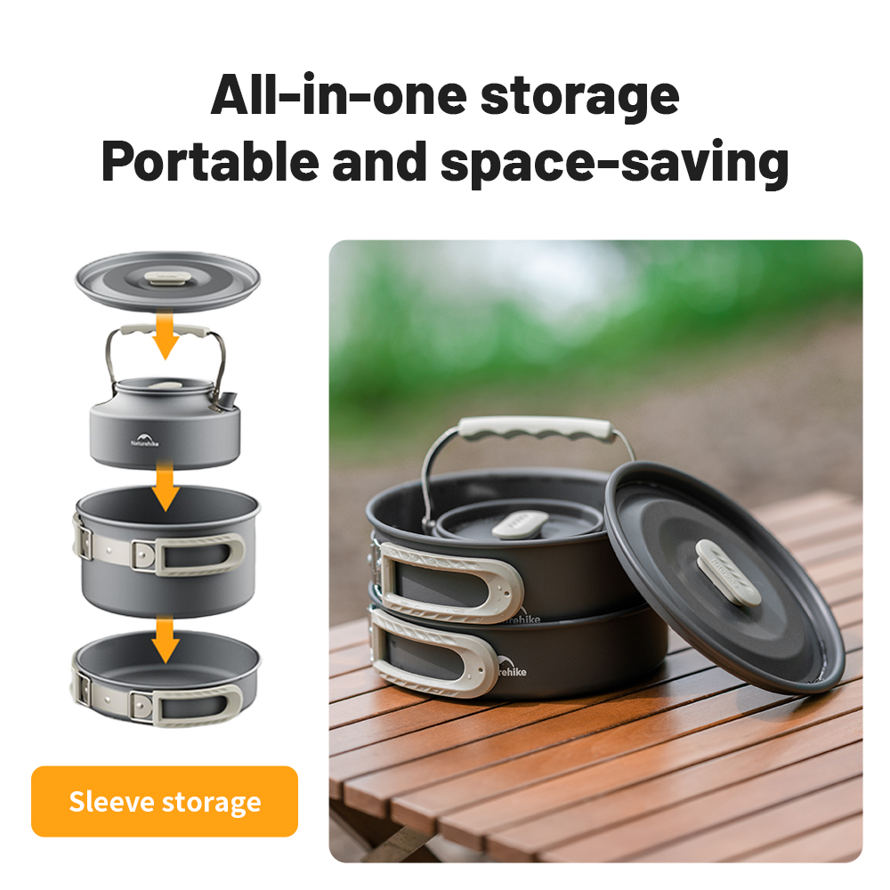 Naturehike Kamp Tencere Seti A - Quechua Camping Cooking Set incelemesi ve fiyatı