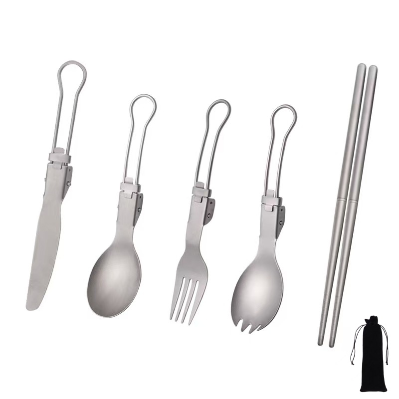 Titanyum Katlanabilir Gereç Se - Camping Cooking And Cutlery Set incelemesi ve fiyatı