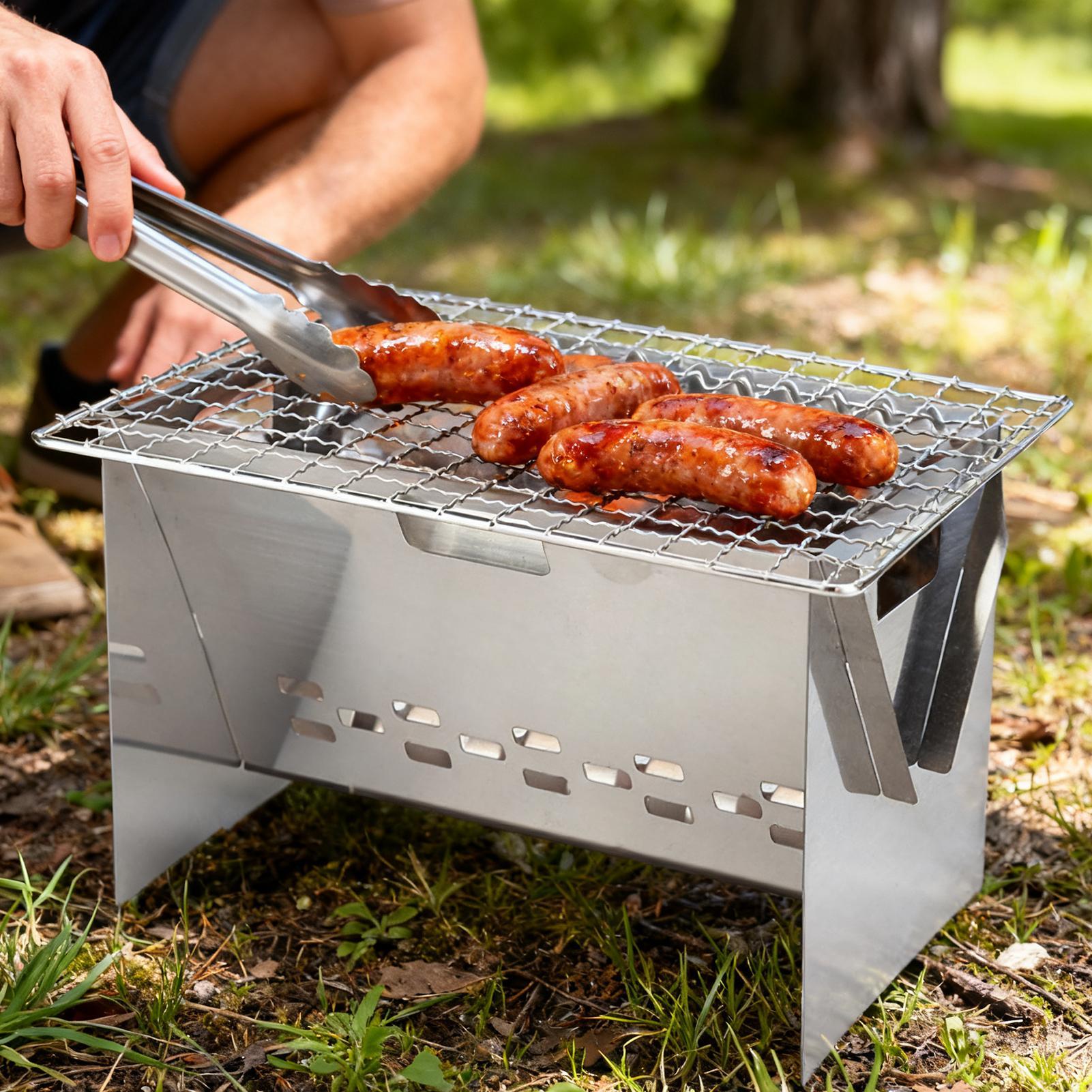 Paslanmaz Çelik Kömürlü Izgara - Camping Cooking Fire Stove incelemesi ve fiyatı