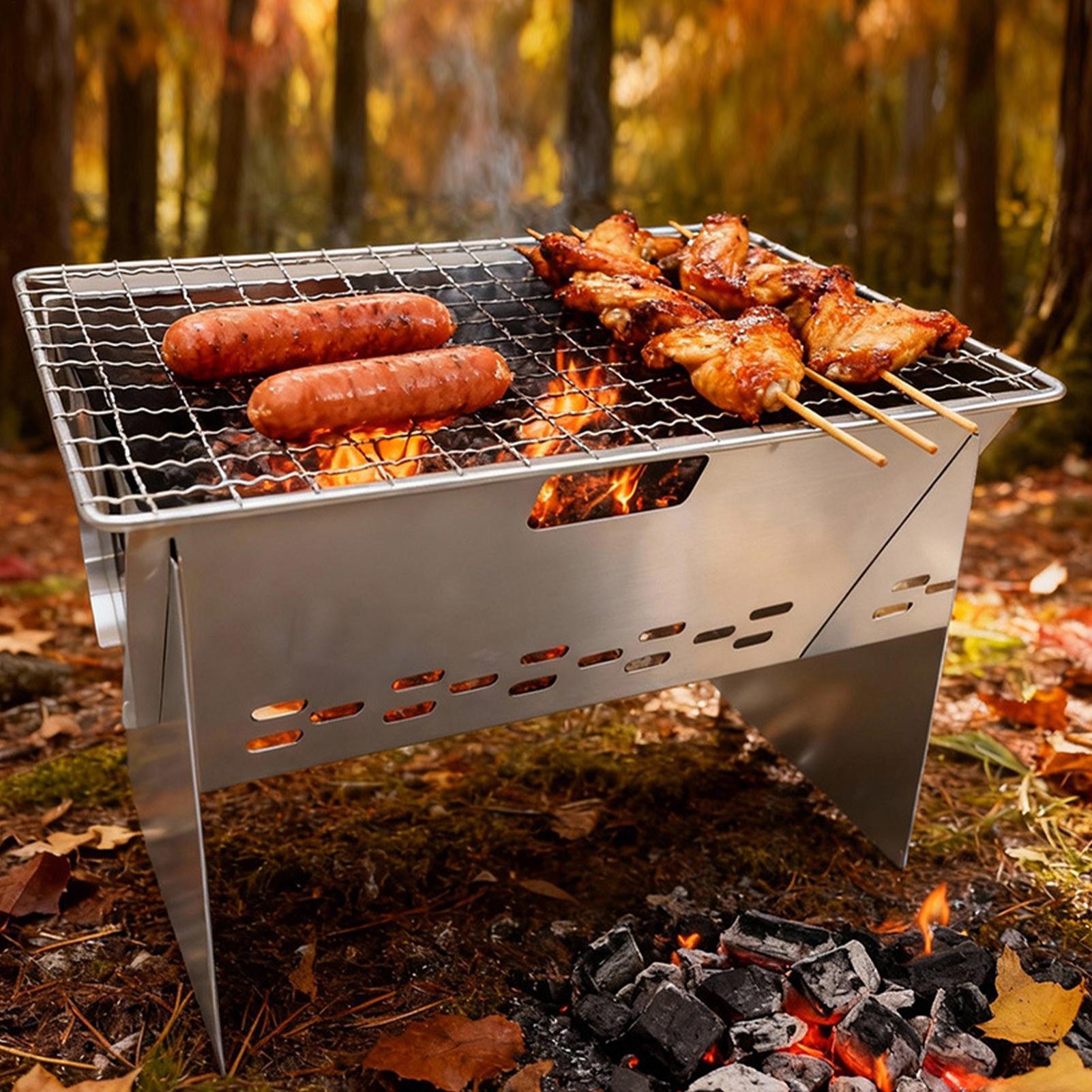 Paslanmaz Çelik Kömürlü Izgara - Camping Cooking Fire Stove incelemesi ve fiyatı