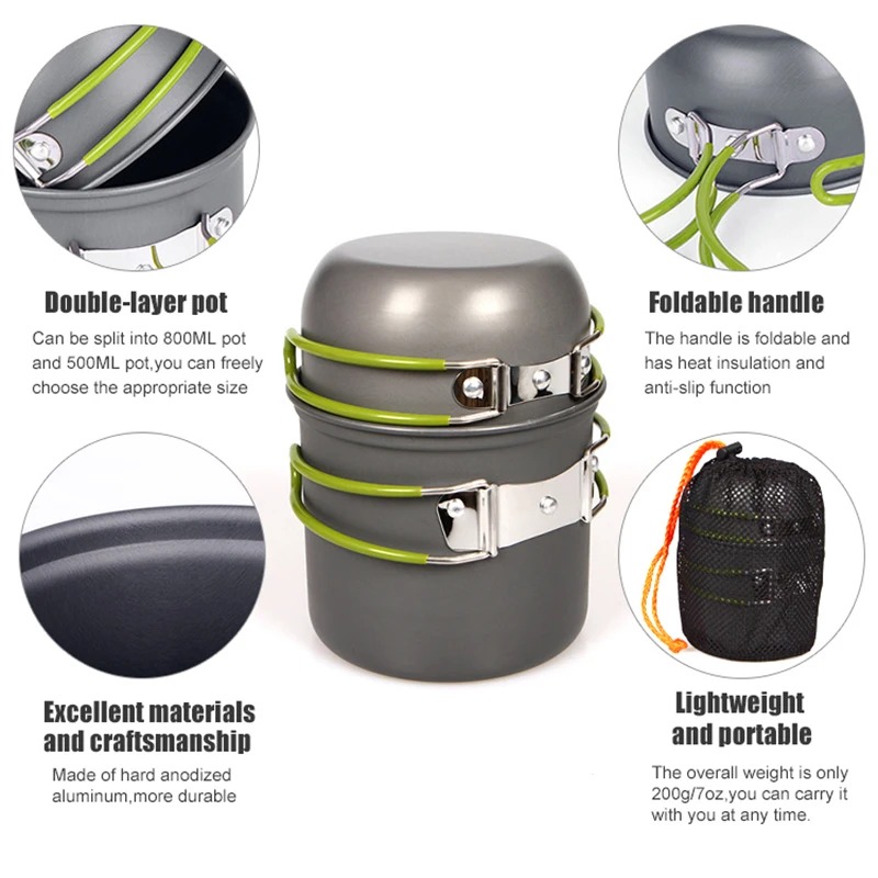 Kamp Tencere Seti Ultra Hafif  - Camping Cooking Mess Kit incelemesi ve fiyatı