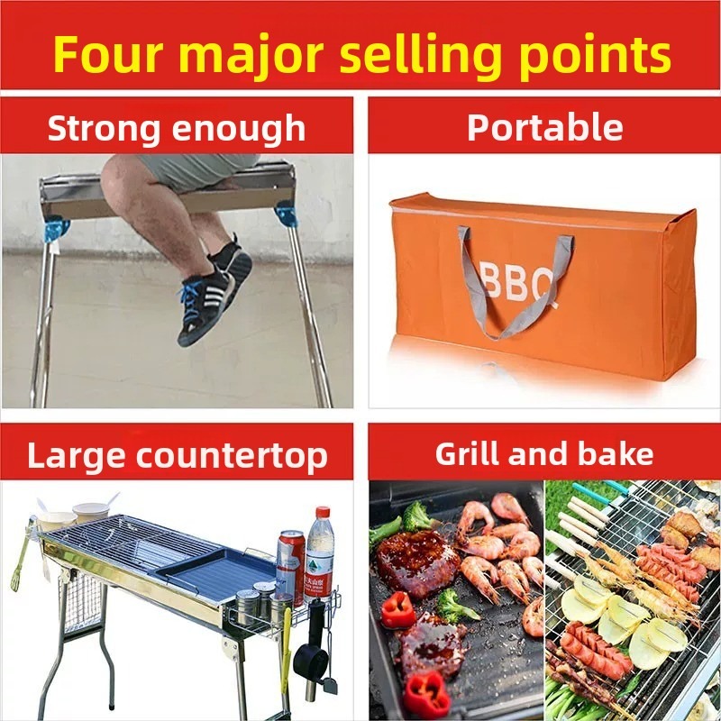 Büyük Katlanır Mangal Izgarası - Camp Grill Portable Folding incelemesi ve fiyatı