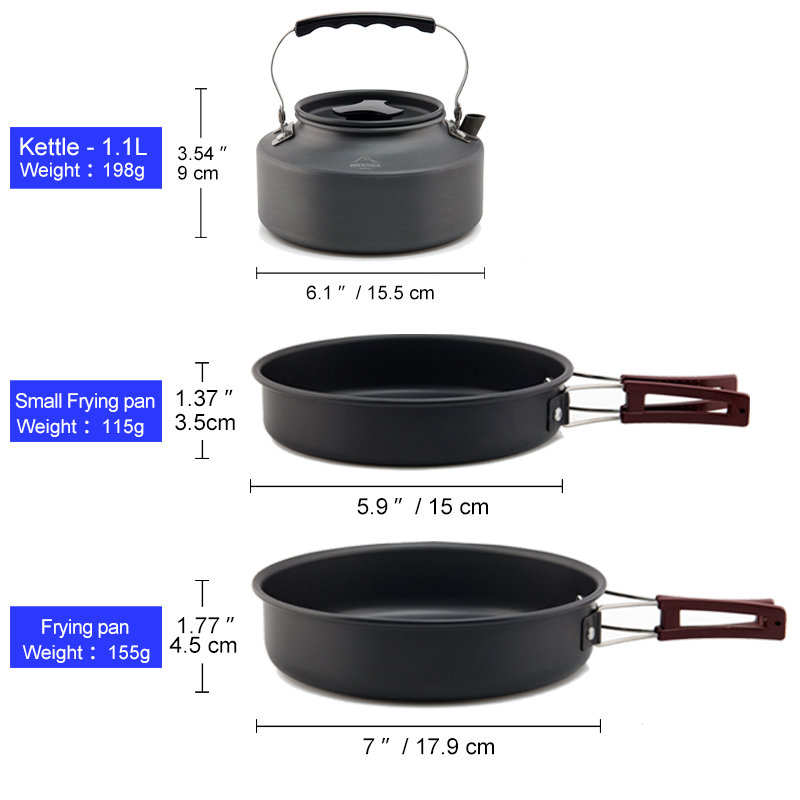 Widesea kamp TENCERE SETİ açık - Quechua Camping Cooking Set incelemesi ve fiyatı