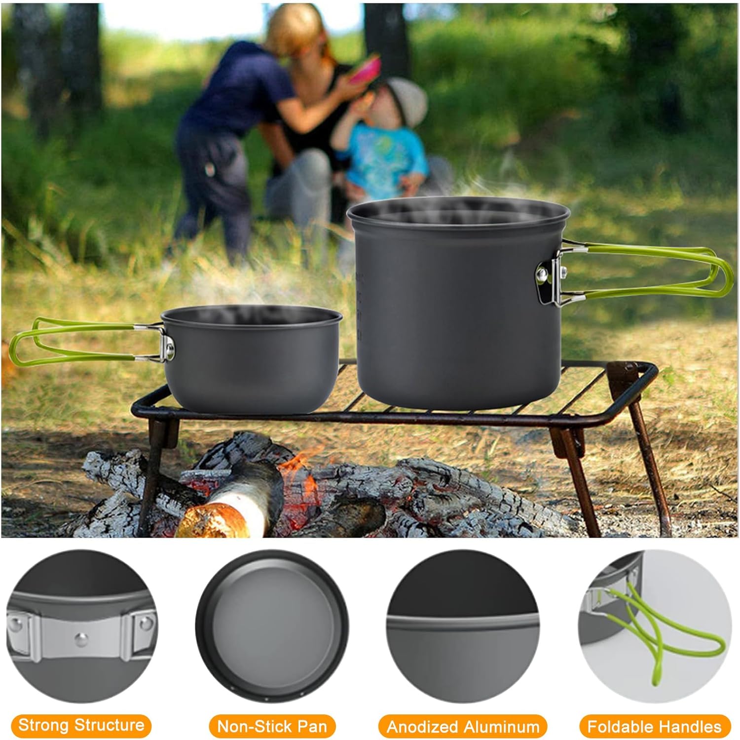 Kamp Yemek Pişirme Seti Sırt Ç - Camping Cooking Mess Kit incelemesi ve fiyatı