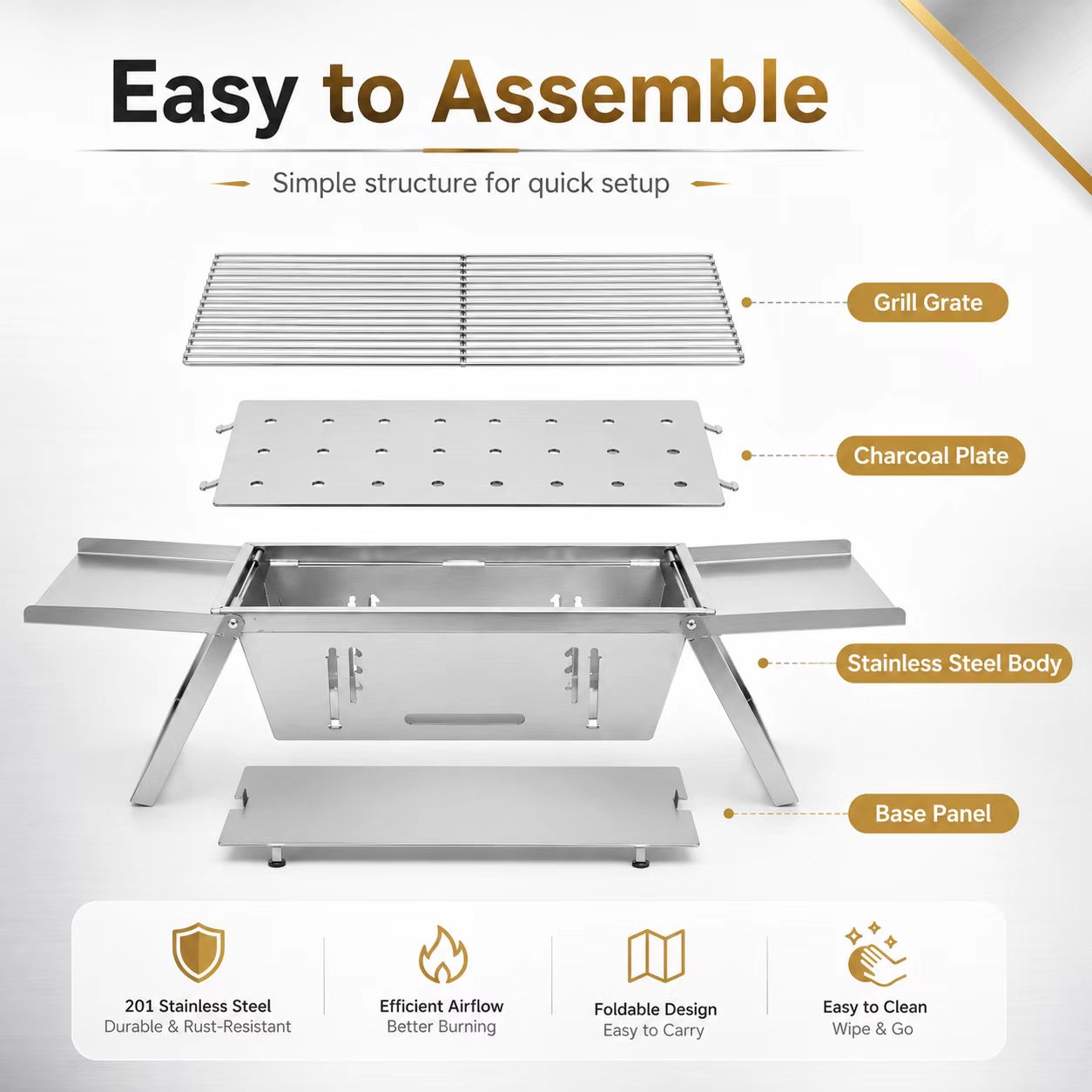 Katlanabilir Paslanmaz Çelik K - Camp Grill Portable Folding incelemesi ve fiyatı